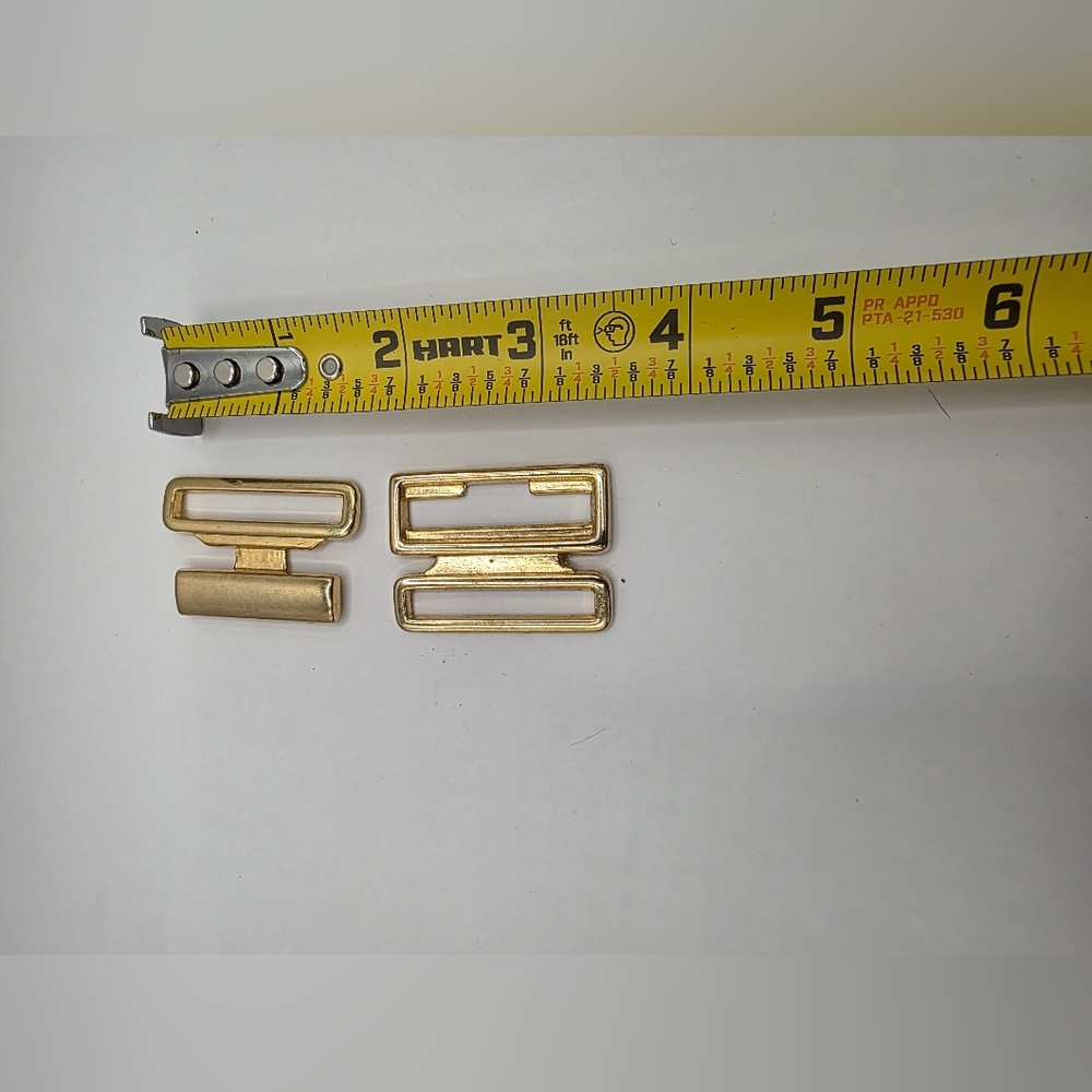 Gold Rectangular Buckle Set - Picture 6 of 7